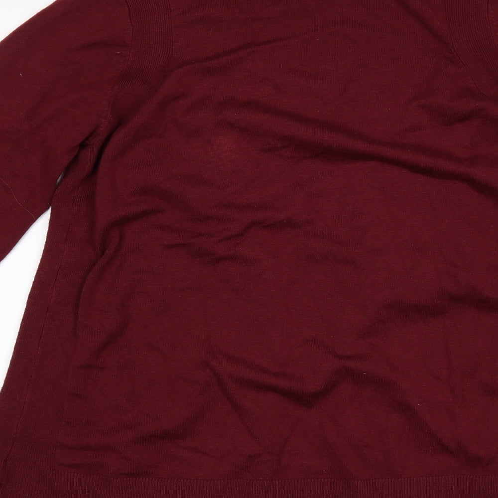 Marks and Spencer Womens Red   Cardigan Jumper Size S