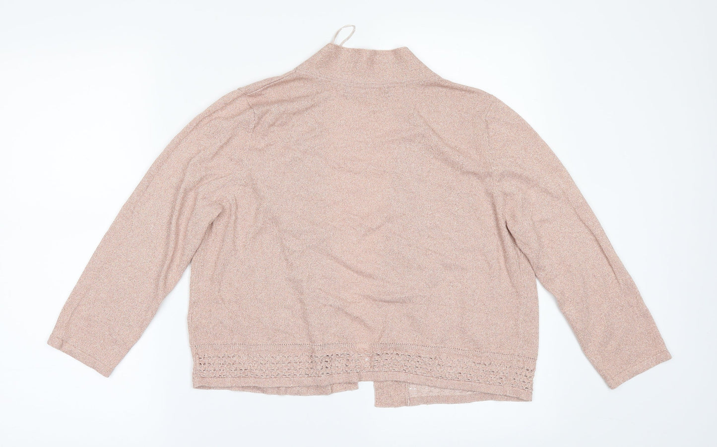 Marks and Spencer Womens Orange   Cardigan Jumper Size 12  - Gilter