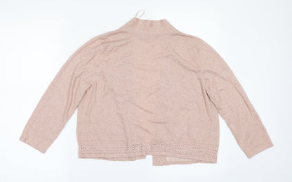 Marks and Spencer Womens Orange   Cardigan Jumper Size 12  - Gilter