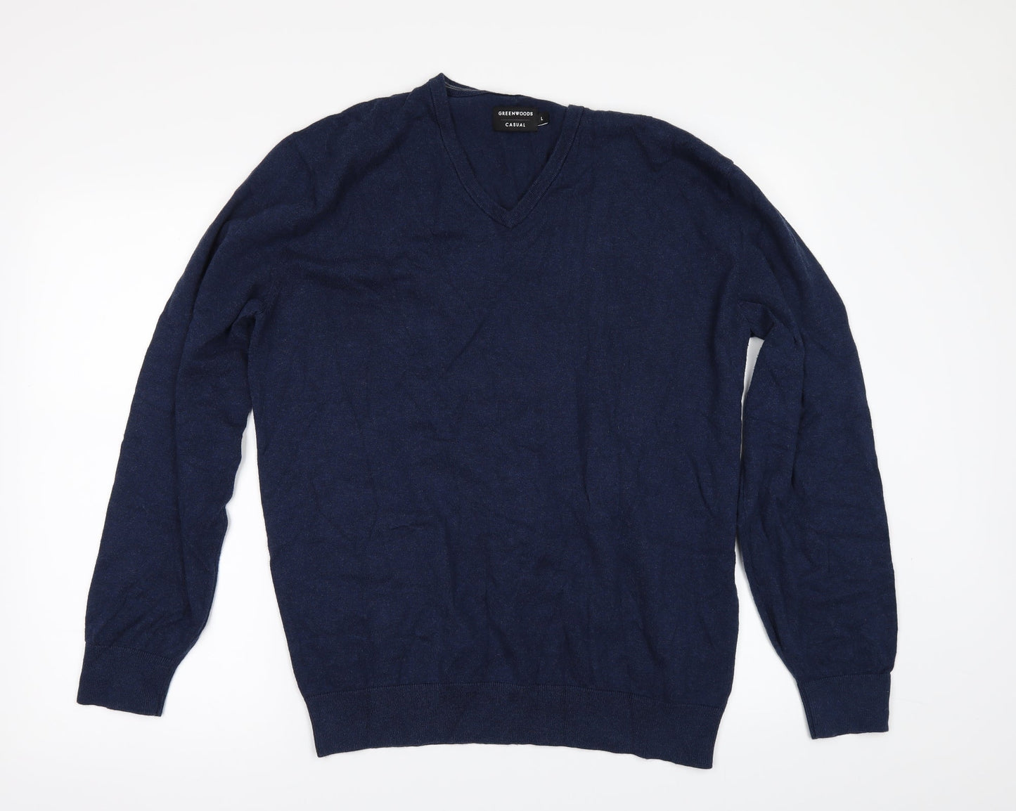 Greenwoods Mens Blue   Pullover Jumper Size L