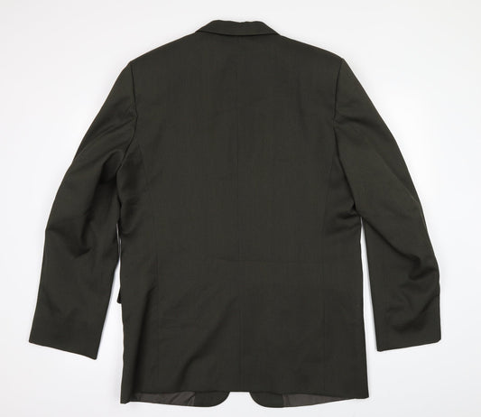 Mens UK Size 42 Preworn Regular Green Suit Jacket