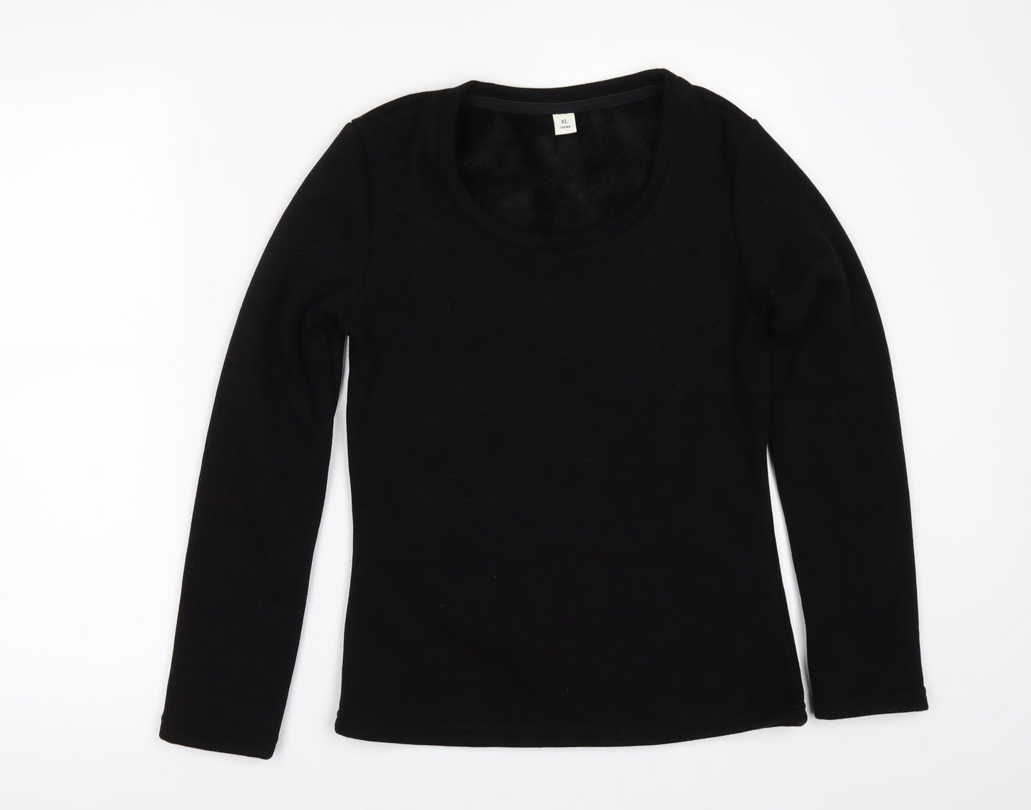 Preworn Girls Black   Pullover Sweatshirt Size XL  - Fleece lined