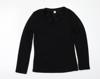 Preworn Girls Black   Pullover Sweatshirt Size XL  - Fleece lined
