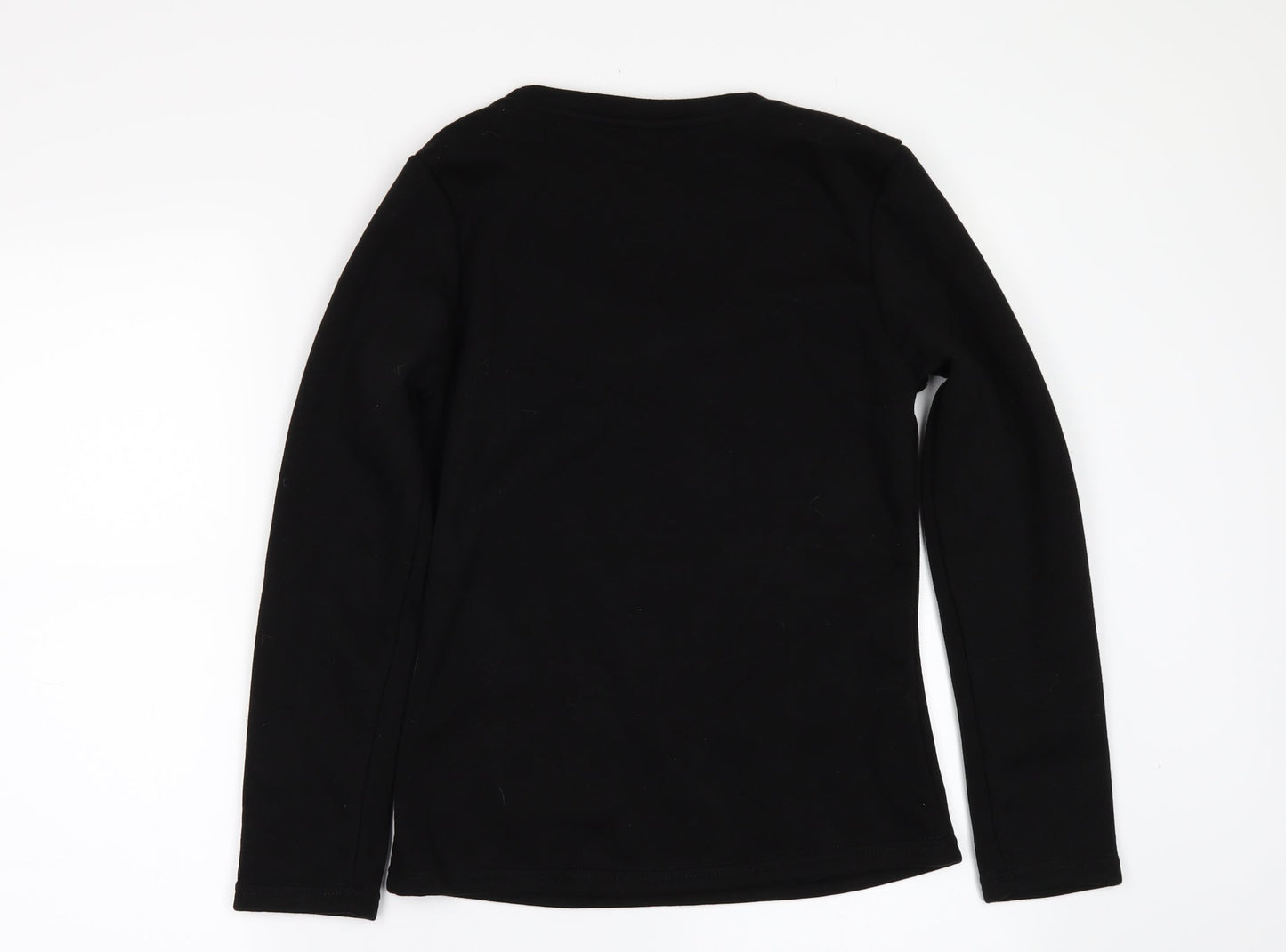 Preworn Girls Black   Pullover Sweatshirt Size XL  - Fleece lined