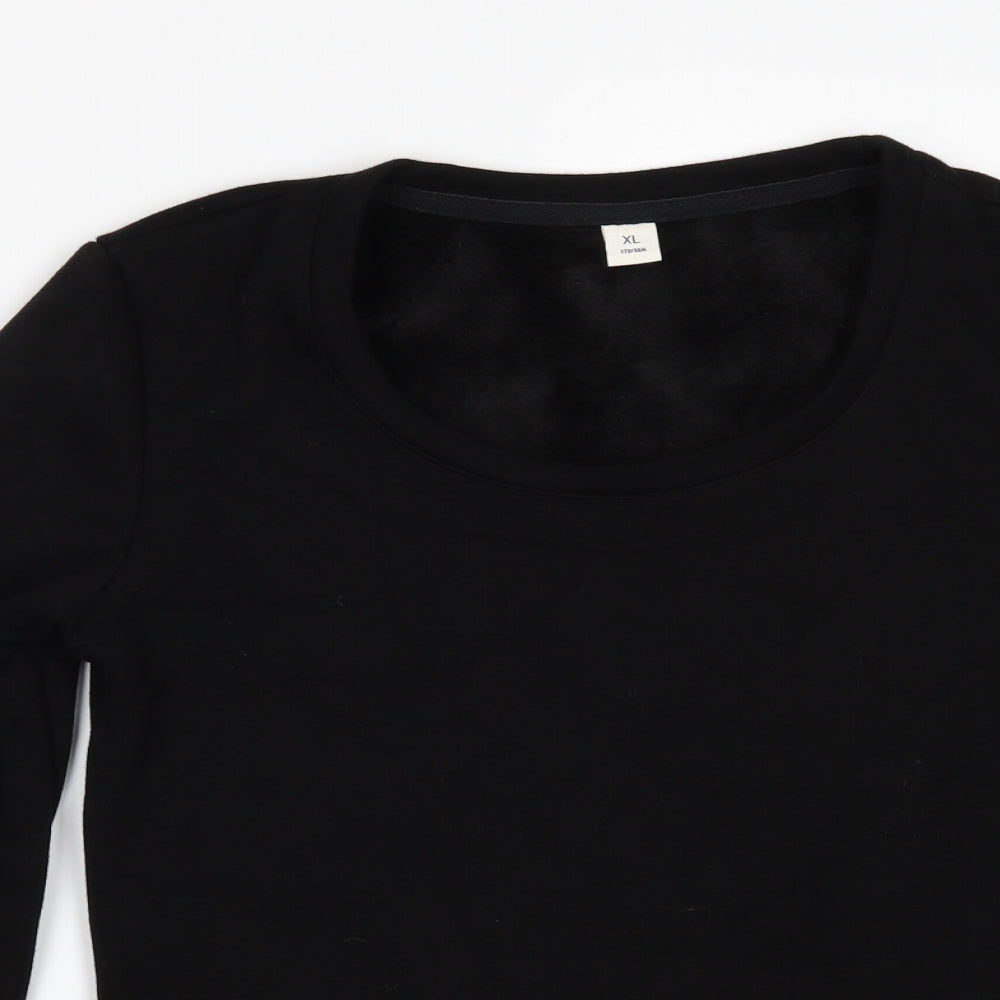 Preworn Girls Black   Pullover Sweatshirt Size XL  - Fleece lined