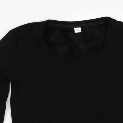 Preworn Girls Black   Pullover Sweatshirt Size XL  - Fleece lined