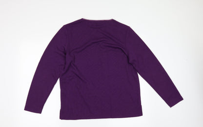 Bonmarché Womens Purple   Pullover Jumper Size S