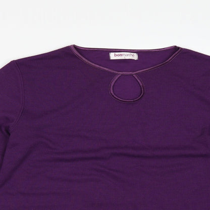 Bonmarché Womens Purple   Pullover Jumper Size S
