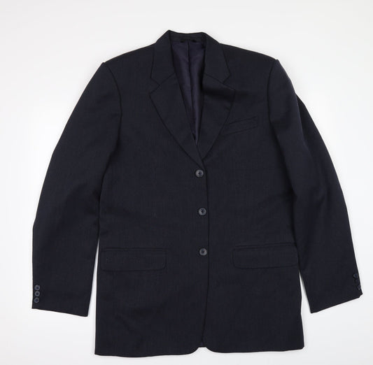 Mens UK Size 42 Preworn Regular Blue Suit Jacket