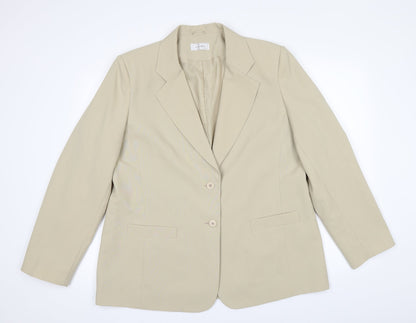 Womens UK Size 18 Classic Regular Beige Suit Jacket