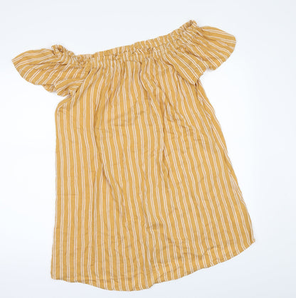 Primark Womens Yellow   T-Shirt Dress  Size 8
