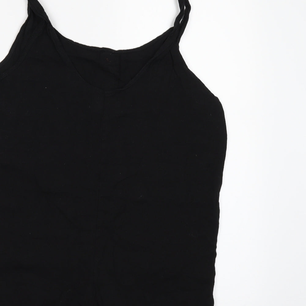 Womens UK Size 4 ASOS One-Piece Black Playsuit