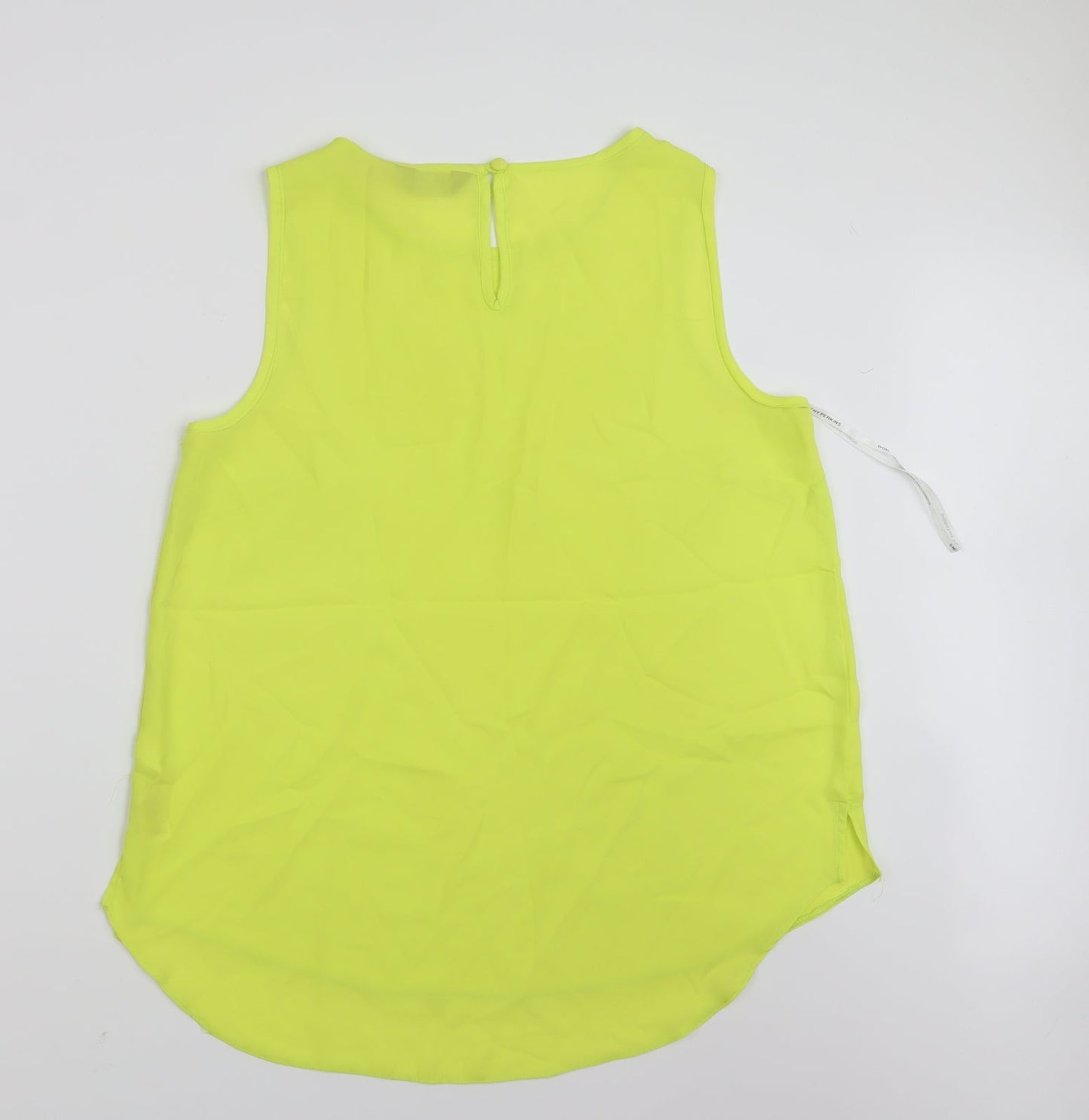 Womens UK Size 14 Dorothy Perkins Yellow Basic Tank