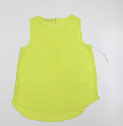 Womens UK Size 14 Dorothy Perkins Yellow Basic Tank