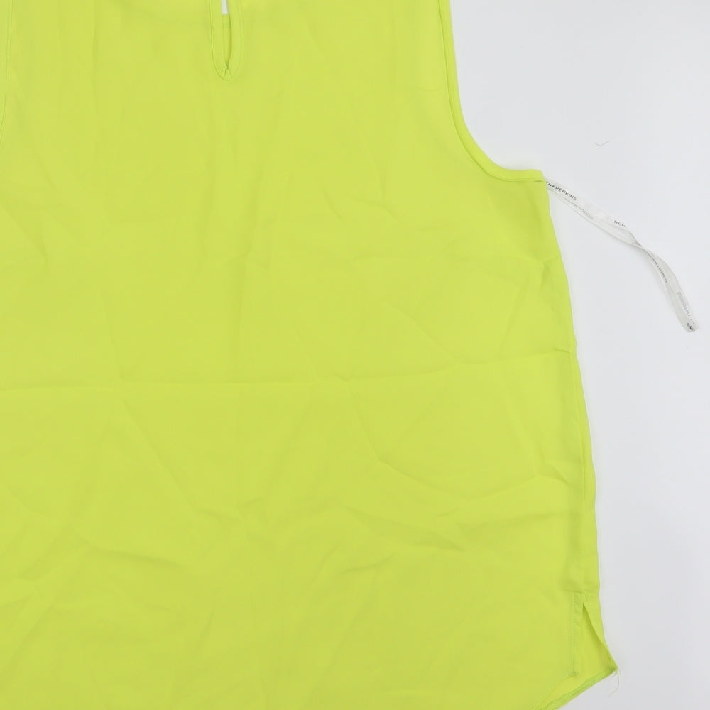 Womens UK Size 14 Dorothy Perkins Yellow Basic Tank