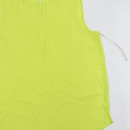 Womens UK Size 14 Dorothy Perkins Yellow Basic Tank