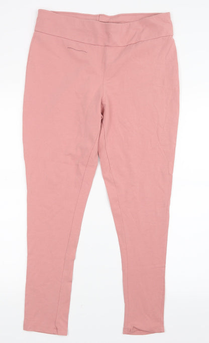 Womens UK Size L Select  Capri Pink Leggings