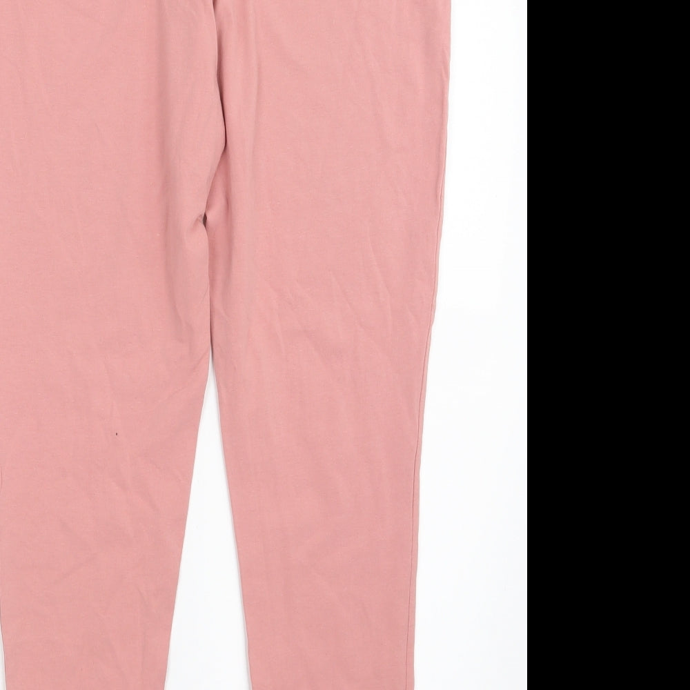 Womens UK Size L Select  Capri Pink Leggings