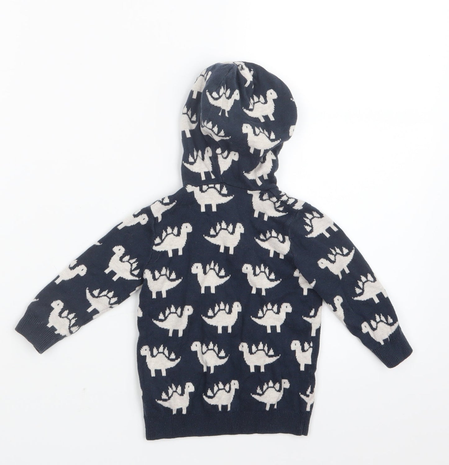 George Boys Blue Geometric Knit Pullover Jumper Size 6-9 Months  - Hoodie