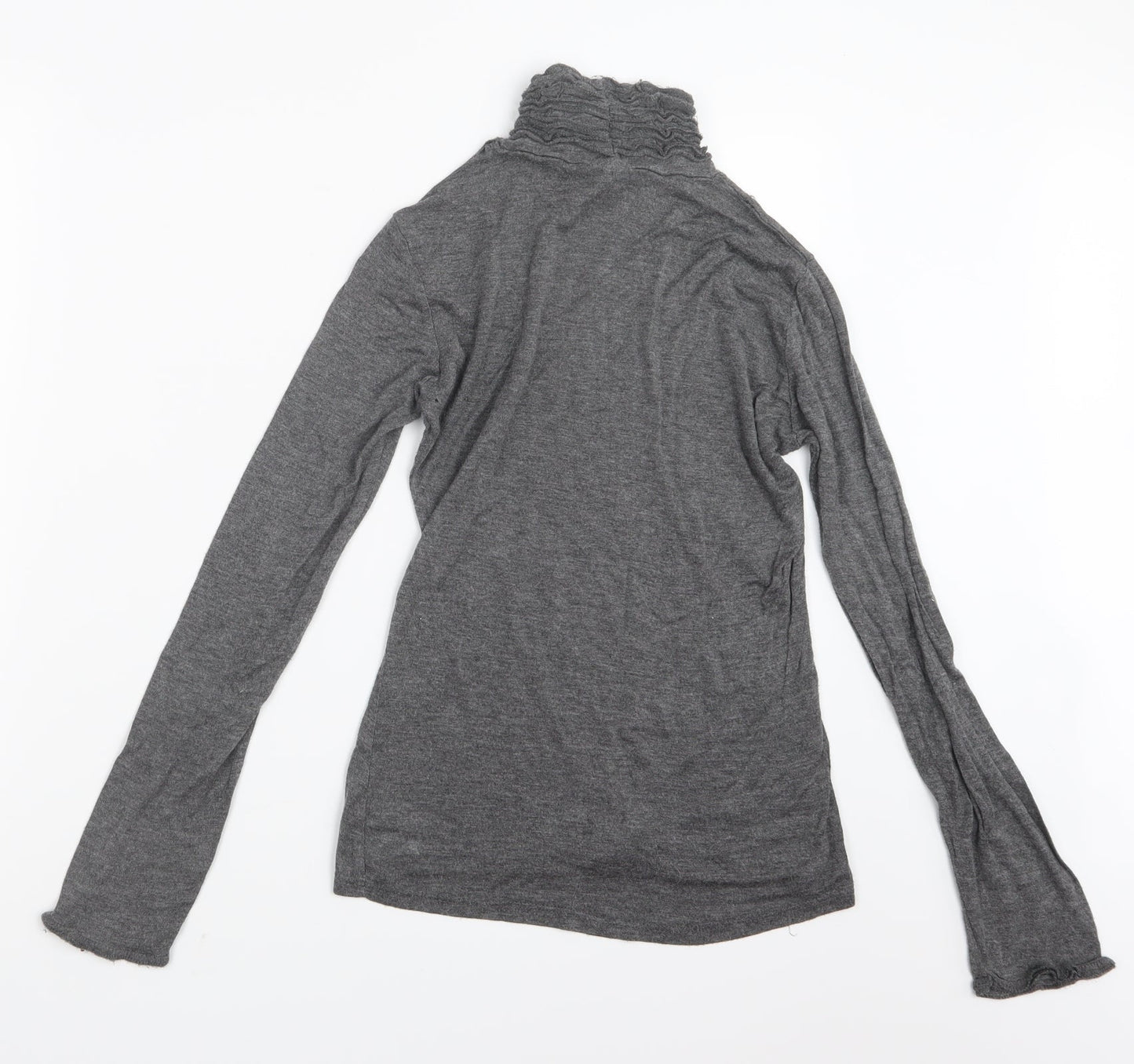 Womens UK Size L Elite Grey Basic T-Shirt