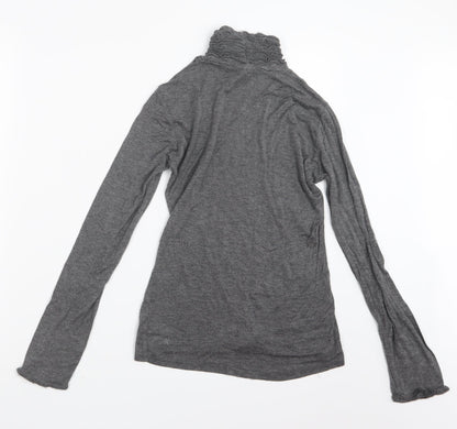 Womens UK Size L Elite Grey Basic T-Shirt