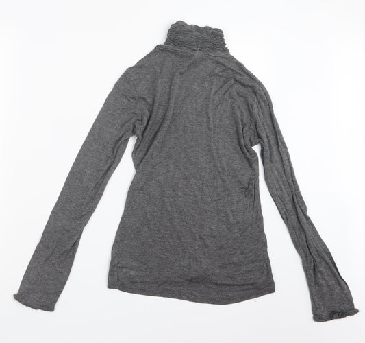 Womens UK Size L Elite Grey Basic T-Shirt