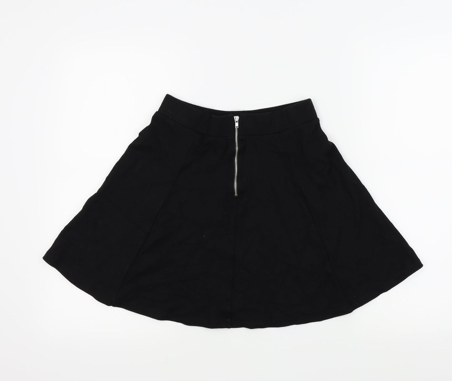 H&M Girls Black Colourblock  Flare Skirt Size S