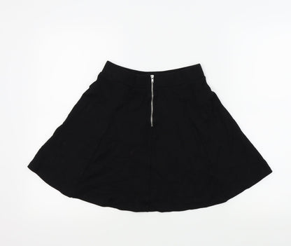 H&M Girls Black Colourblock  Flare Skirt Size S