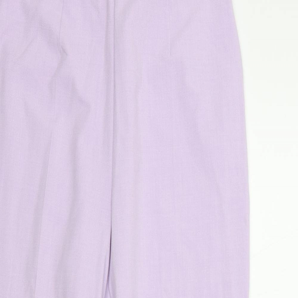 M&S Womens Purple   Trousers  Size 10 L23 in