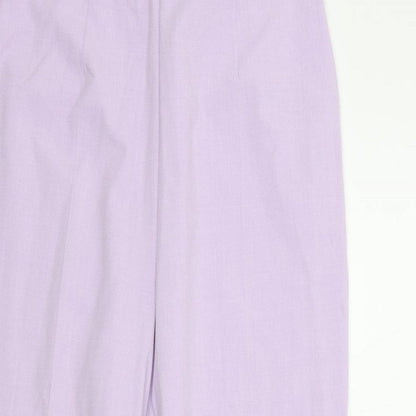 M&S Womens Purple   Trousers  Size 10 L23 in