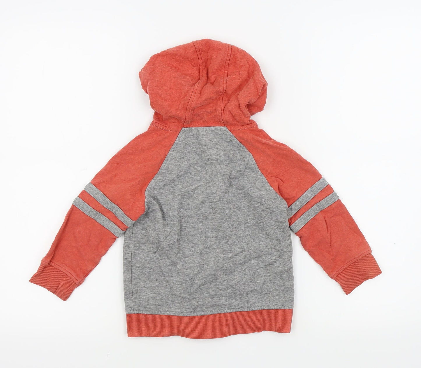 George Boys Grey Colourblock  Full Zip Jumper Size 2-3 Years