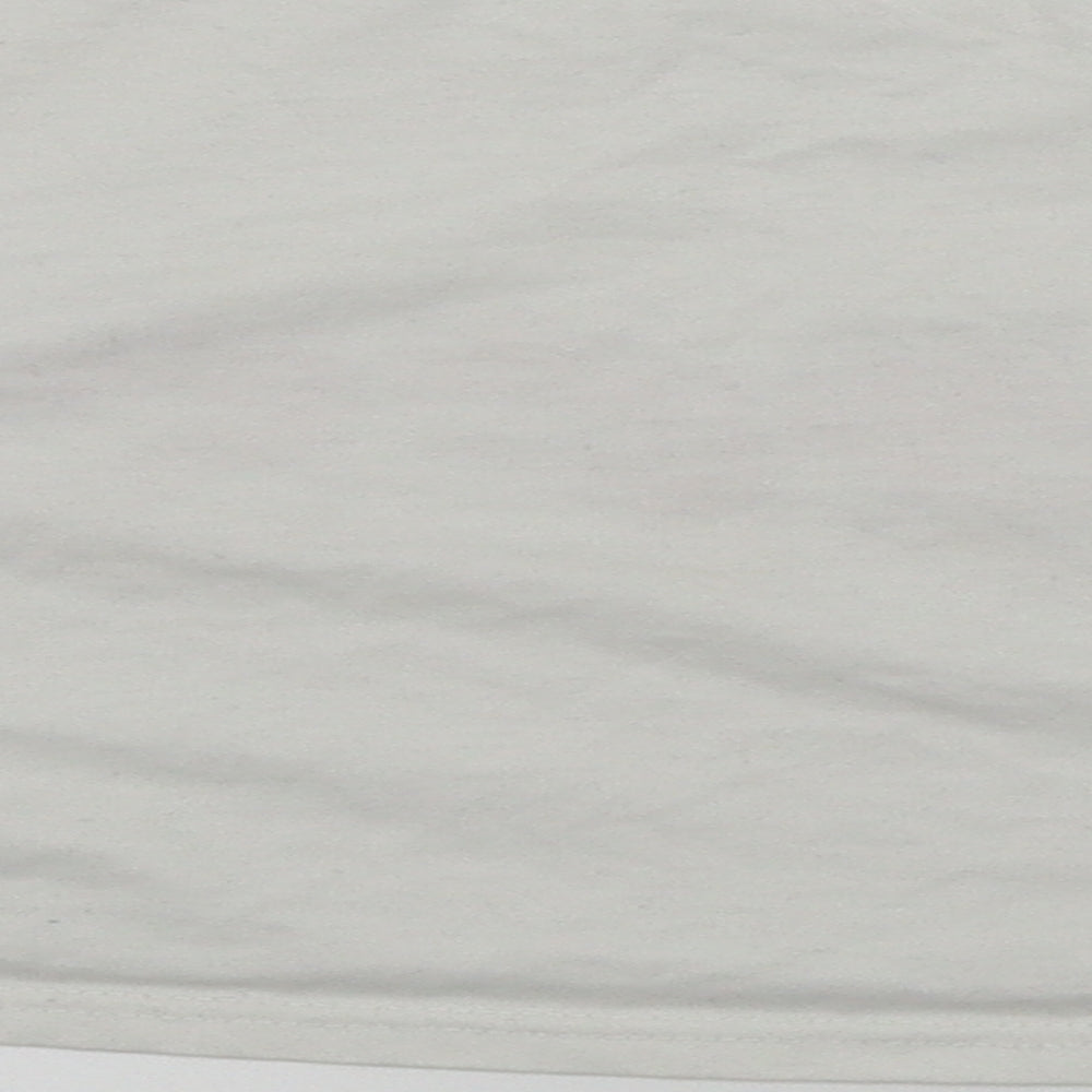 Womens UK Size M Preworn White Basic T-Shirt