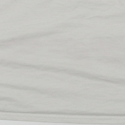 Womens UK Size M Preworn White Basic T-Shirt