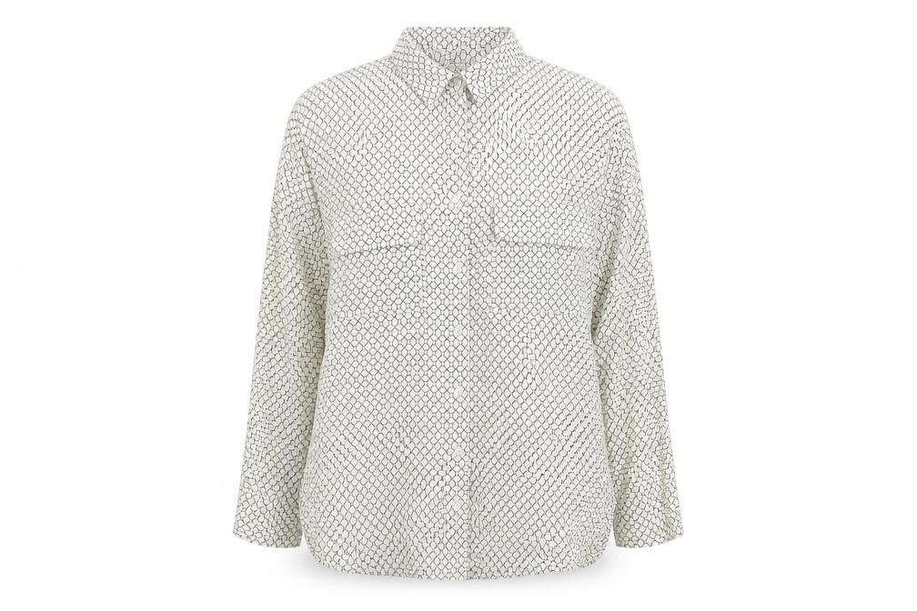 Womens UK Size 6 New Look White Basic Button-Up