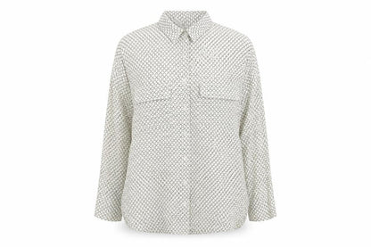 Womens UK Size 6 New Look White Basic Button-Up