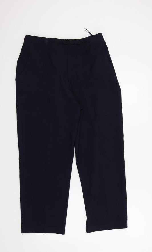 Womens UK Size 14 Ellie Louise Regular Fit  Black Trousers