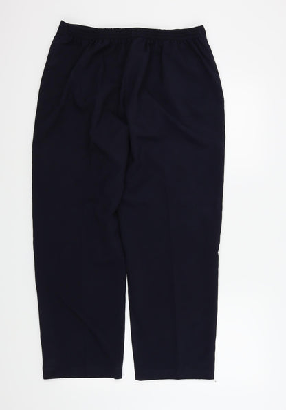 Womens UK Size 14 Ellie Louise Regular Fit  Black Trousers