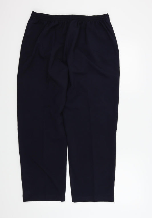Womens UK Size 14 Ellie Louise Regular Fit  Black Trousers