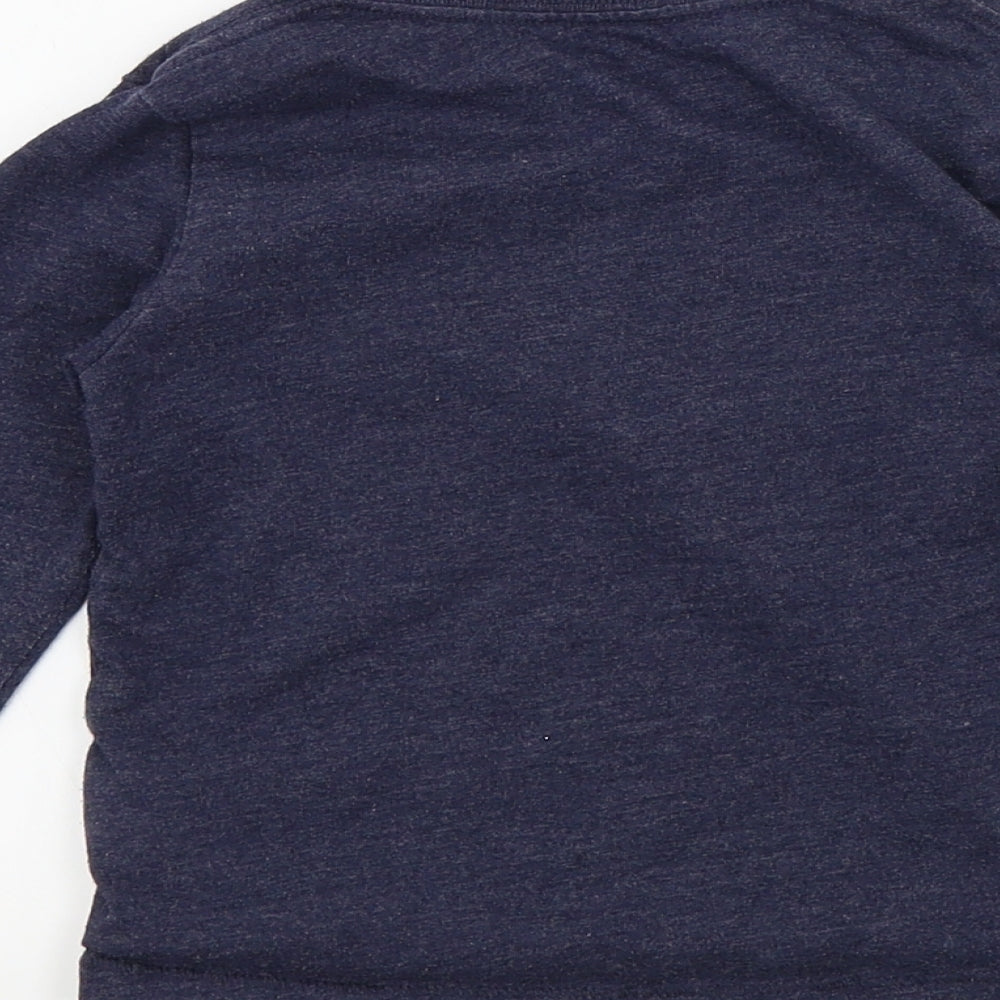 BABY GAOP Baby Blue Houndstooth  Basic T-Shirt Size 12-18 Months
