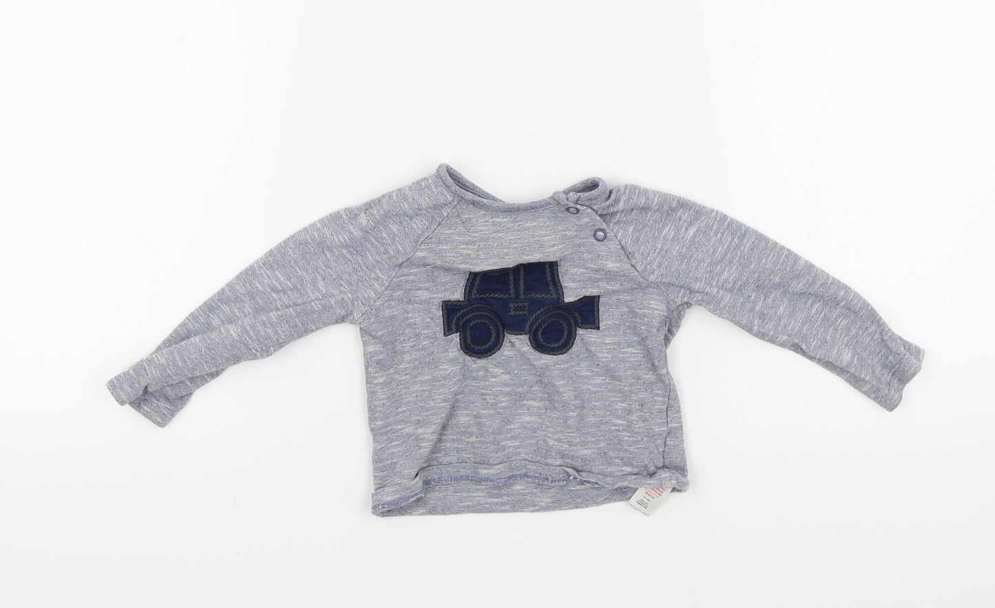 F&F Baby Blue   Basic T-Shirt Size 6-9 Months  - TRACTOR