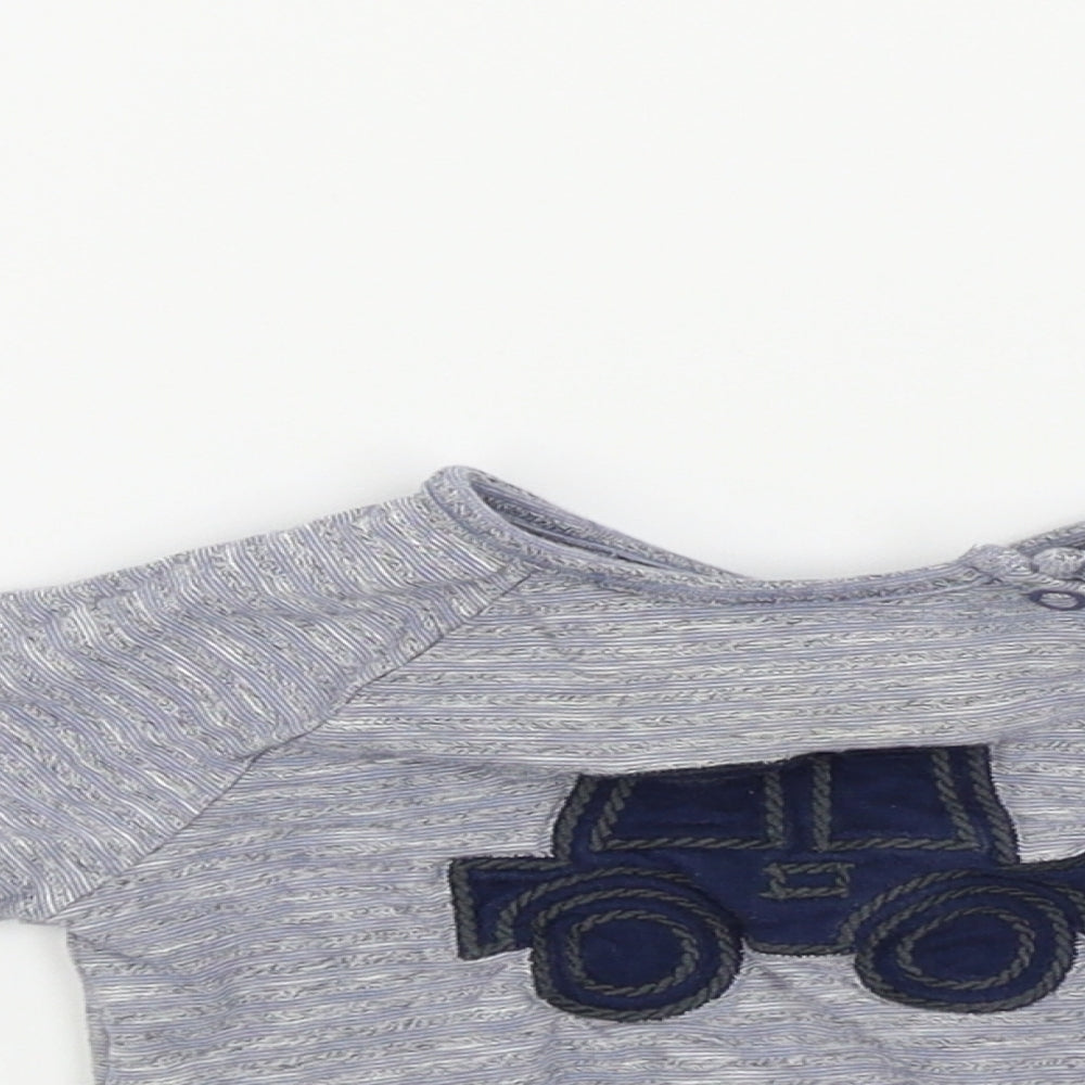 F&F Baby Blue   Basic T-Shirt Size 6-9 Months  - TRACTOR