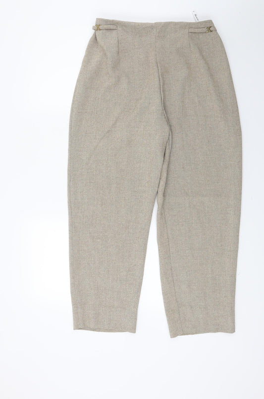 Berkertex Womens Beige   Capri Trousers Size 16 L23 in