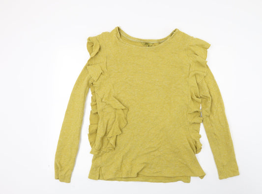Womens UK Size 14 NEXT Yellow Tunic Sweatshirt