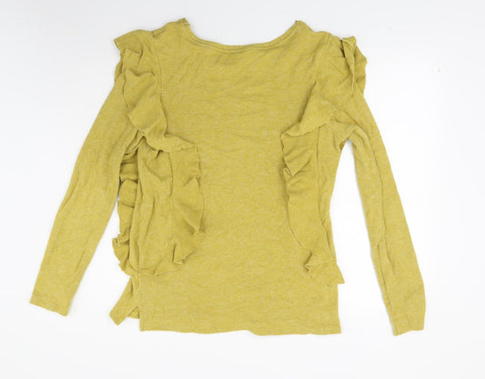 Womens UK Size 14 NEXT Yellow Tunic Sweatshirt