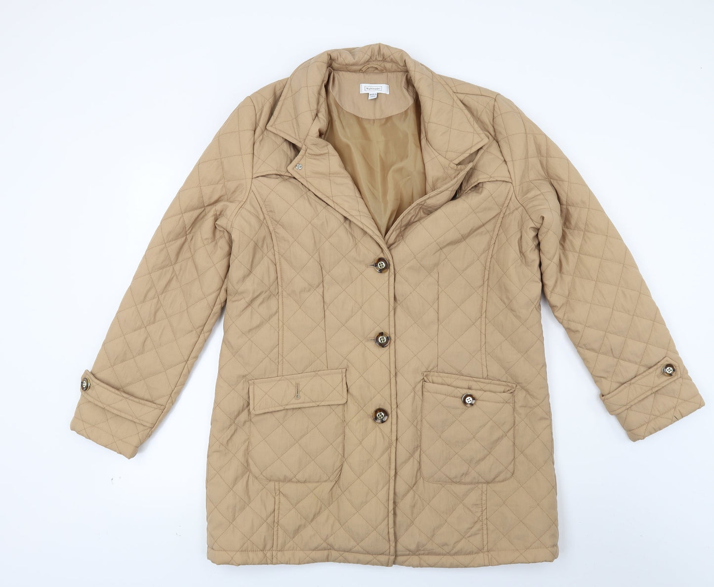 Nightingales Womens Brown   Quilted Coat Size 16