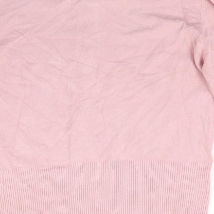 Select Womens Pink  Knit Cardigan Jumper Size 8