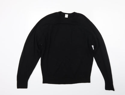 Littlewoods Mens Black  Knit Pullover Jumper Size M