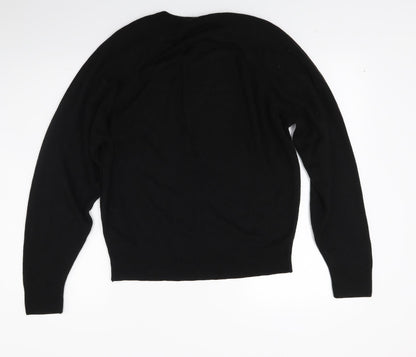 Littlewoods Mens Black  Knit Pullover Jumper Size M