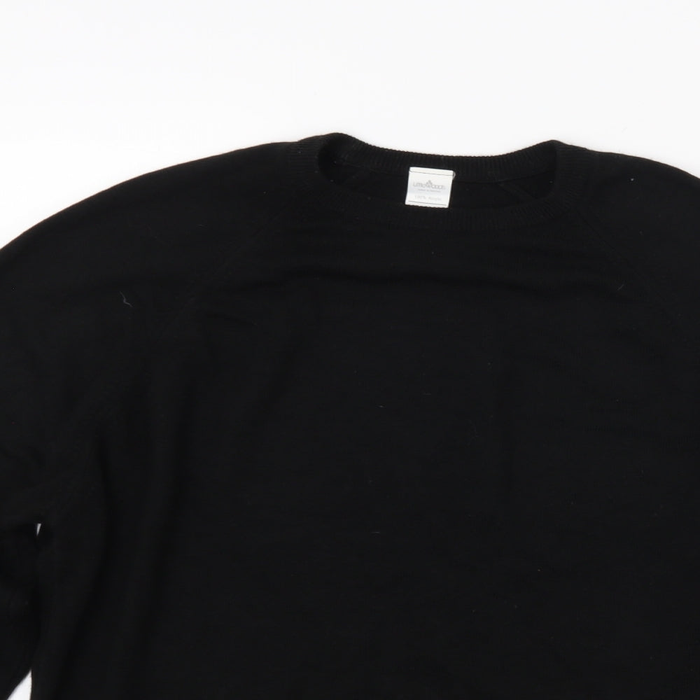 Littlewoods Mens Black  Knit Pullover Jumper Size M