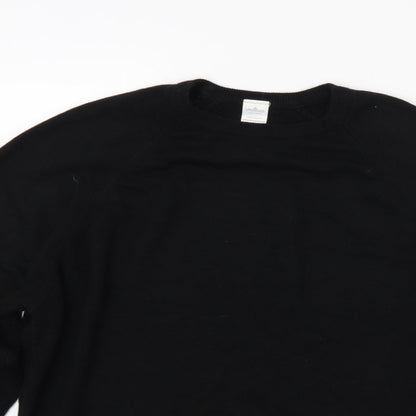 Littlewoods Mens Black  Knit Pullover Jumper Size M